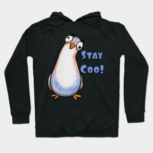 Stay Coo! Curious Stare Pigeon Hoodie